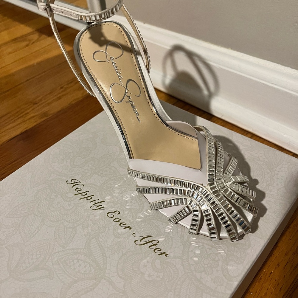 Jessica Simpson Metallic Bridal Heels